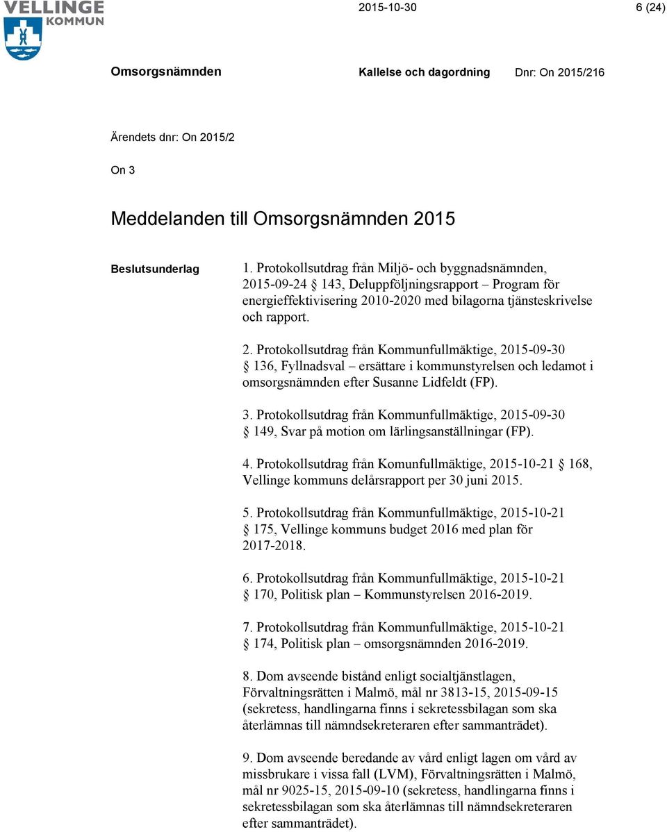 15-09-24 143, Deluppföljningsrapport Program för energieffektivisering 20