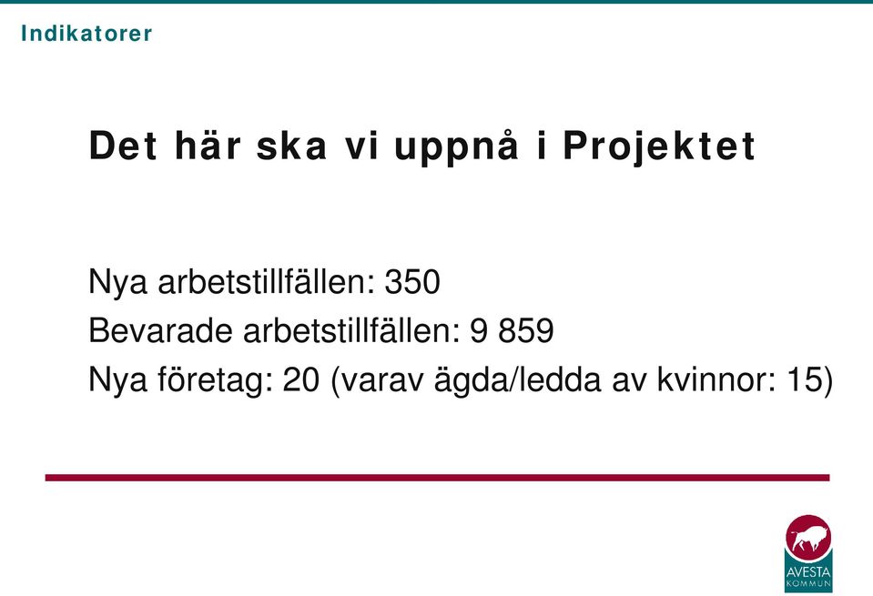 Bevarade arbetstillfällen: 9 859 Nya