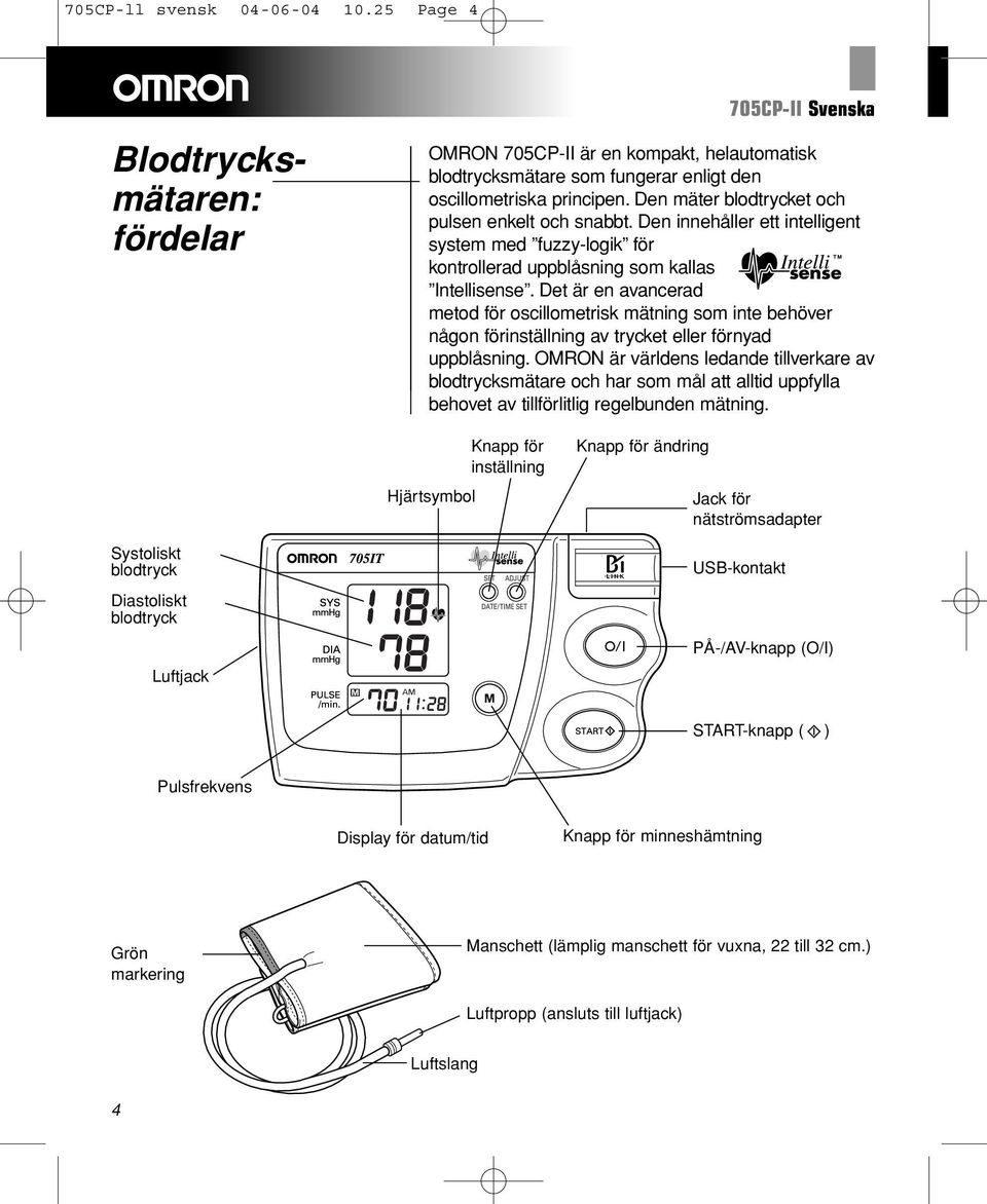 Det är en avancerad metod för oscillometrisk mätning som inte behöver någon förinställning av trycket eller förnyad uppblåsning.