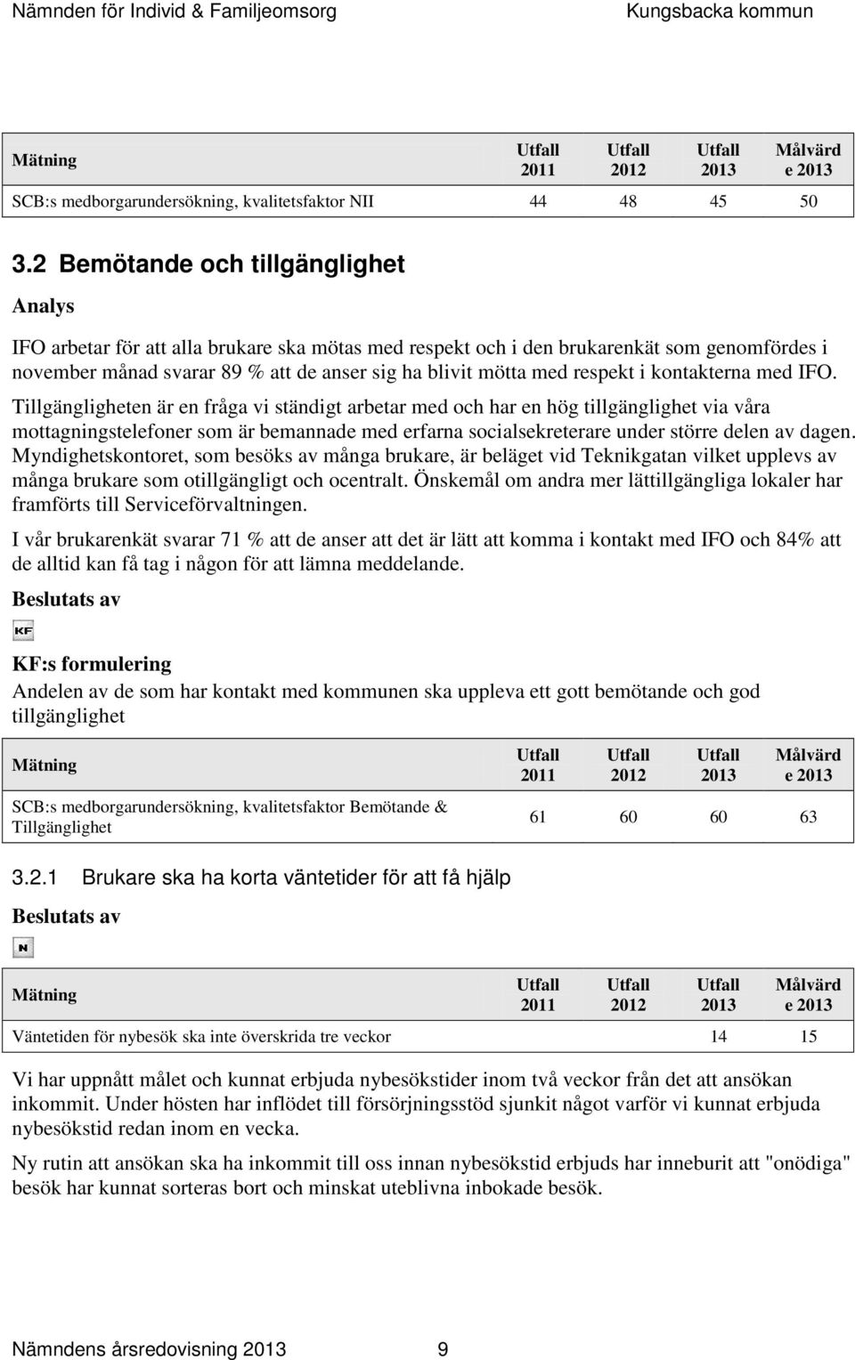 respekt i kontakterna med IFO.