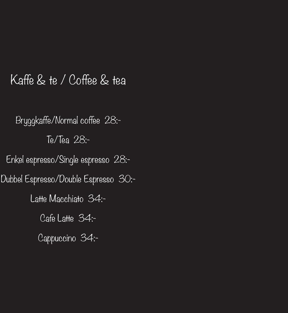 espresso 28:- Dubbel Espresso/Double Espresso