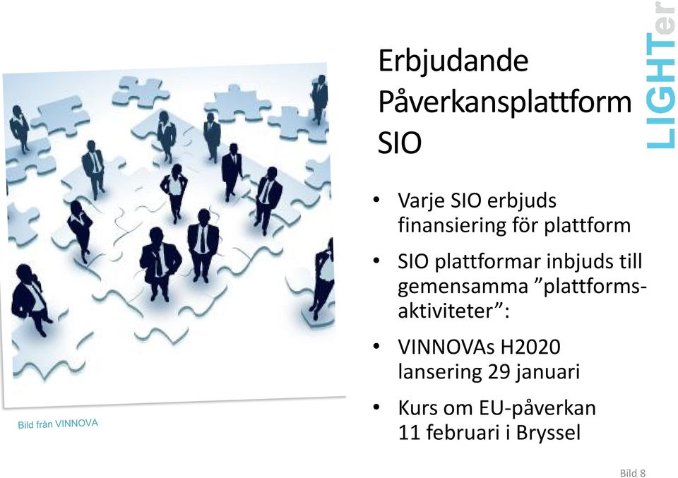 gemensamma plattformsaktiviteter : VINNOVAs H2020