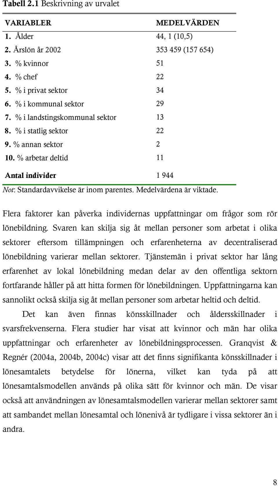 Flera faktorer kan påverka individernas uppfattningar om frågor som rör lönebildning.