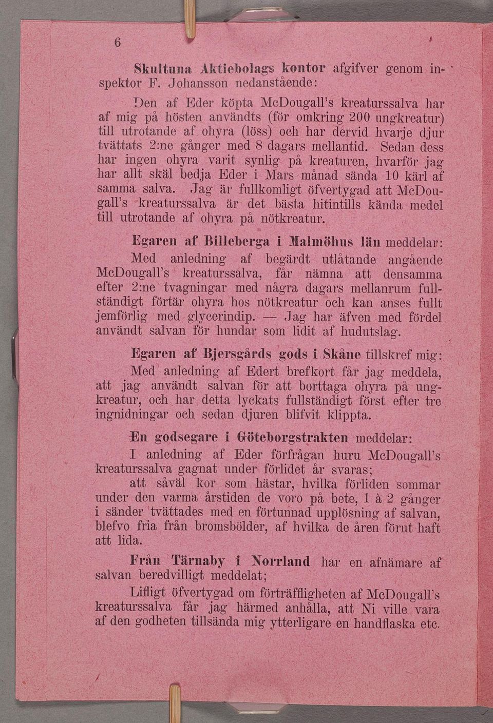 Mars/mnad ar fullkomlgt är det Egaren p Malmöhus Blleberga e e töfvertygad att MeD0uhtntlls kända-medel galps kreaturssalva utrotande af lohyra p nötkreaturbästa tll af län-meddelar: _Med af utltande