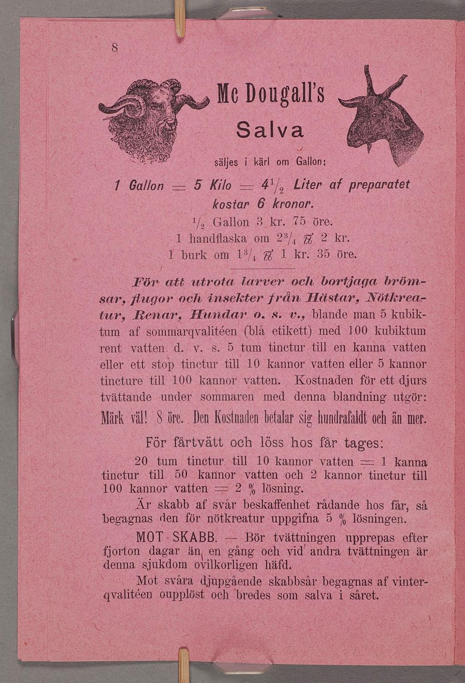 HuøzdaøWá s 1), blande um 5 kubk-n tum affsonnnarqvaljtéén (bl etlvçett) med 100 kubktnn rent vattenfr Ãv sy 5 ;um Atneturltll en kpannatvatten eller ett stdp tll 10 tnçtnr kannor vatten eller 5