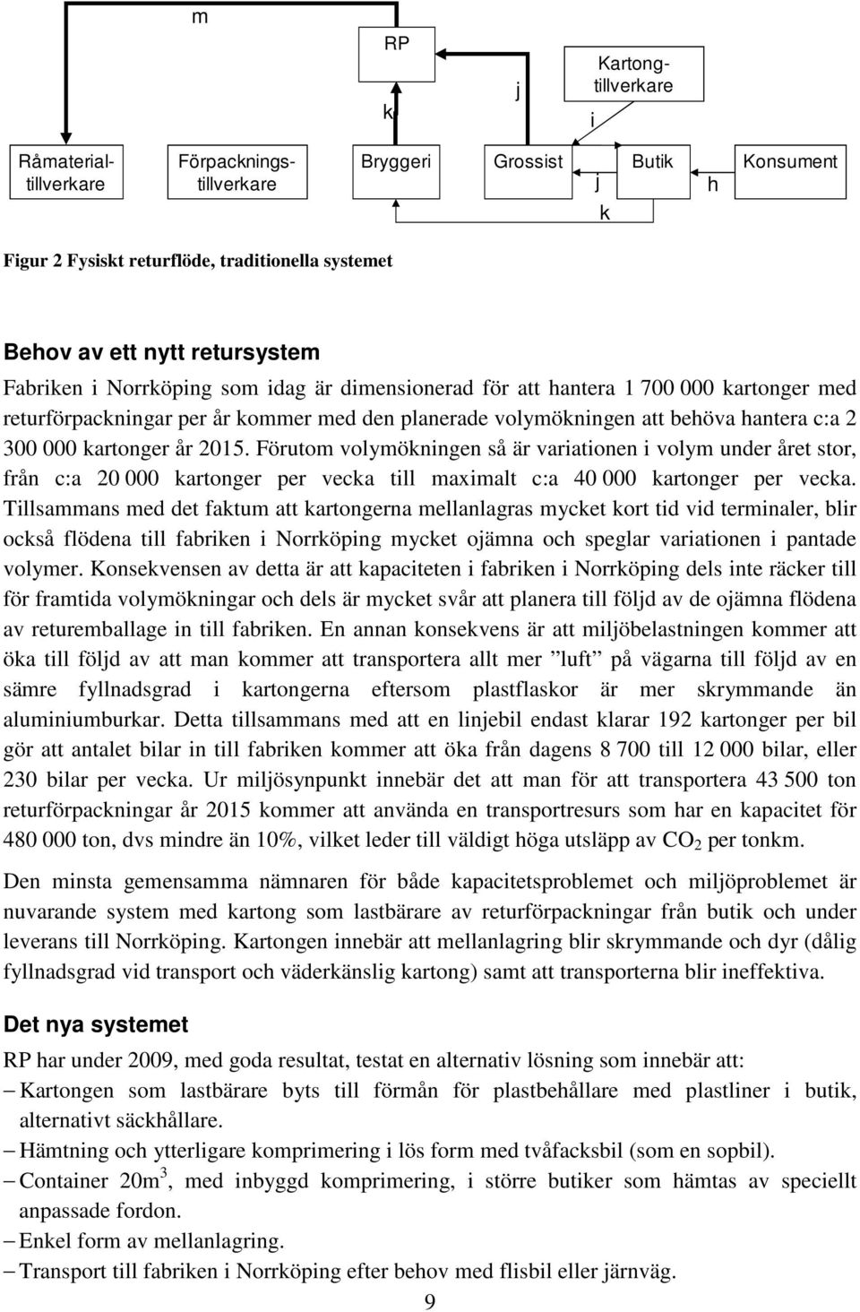 2015. Förutom volymökningen så är variationen i volym under året stor, från c:a 20 000 kartonger per vecka till maximalt c:a 40 000 kartonger per vecka.