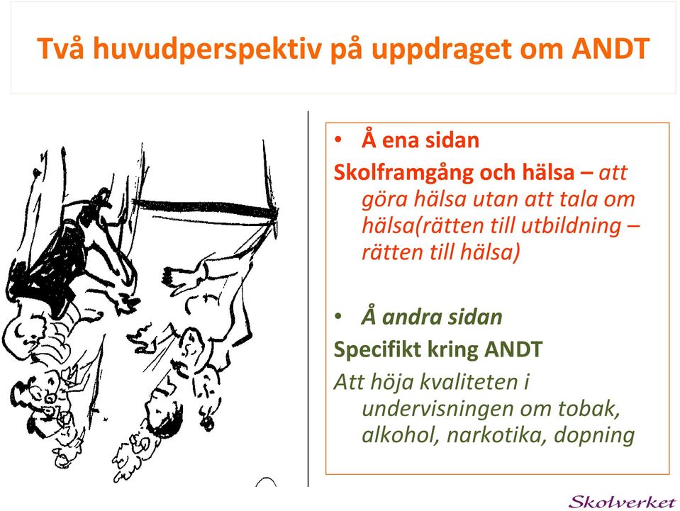 utbildning rätten till hälsa) Åandra sidan Specifikt kring ANDT