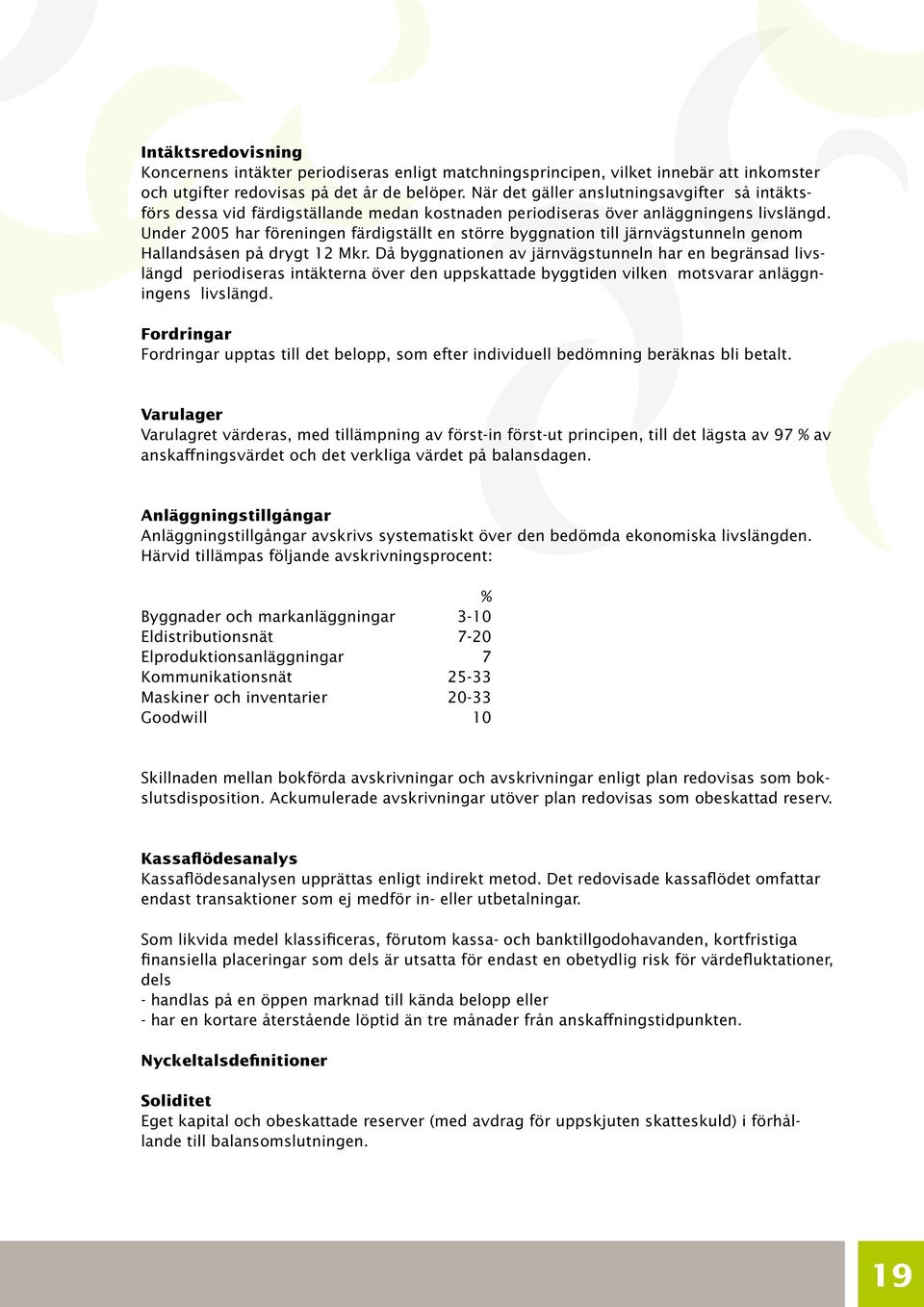 Under 2005 har föreningen färdigställt en större byggnation till järnvägstunneln genom Hallandsåsen på drygt 12 Mkr.