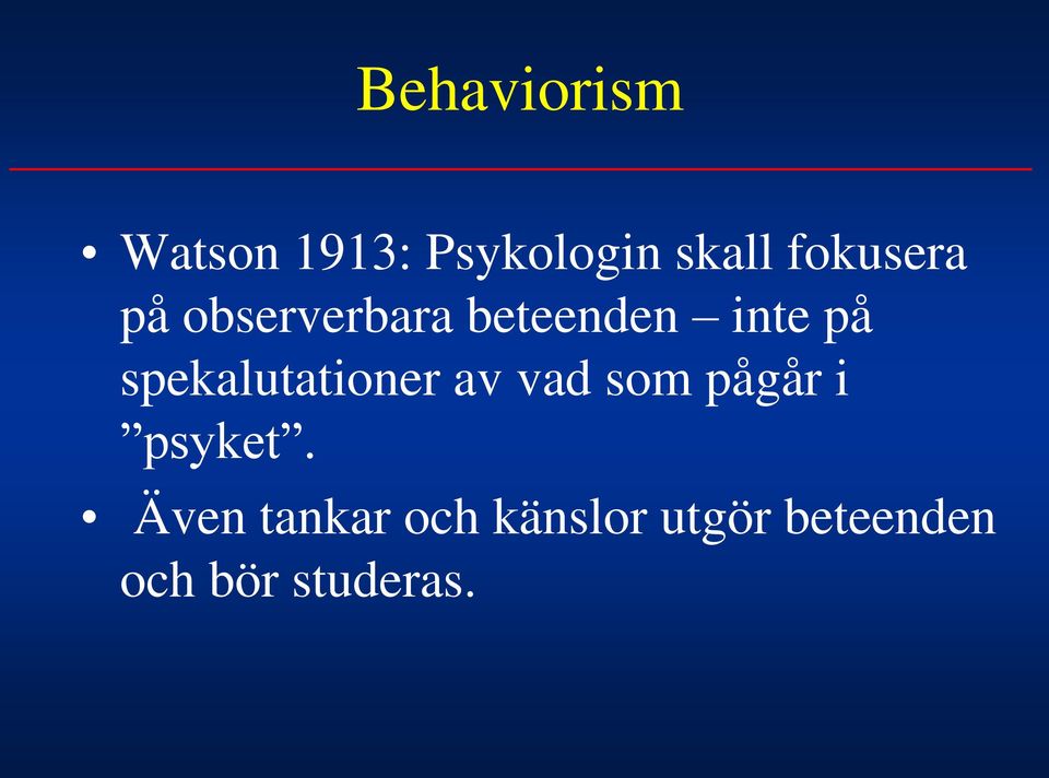 spekalutationer av vad som pågår i psyket.