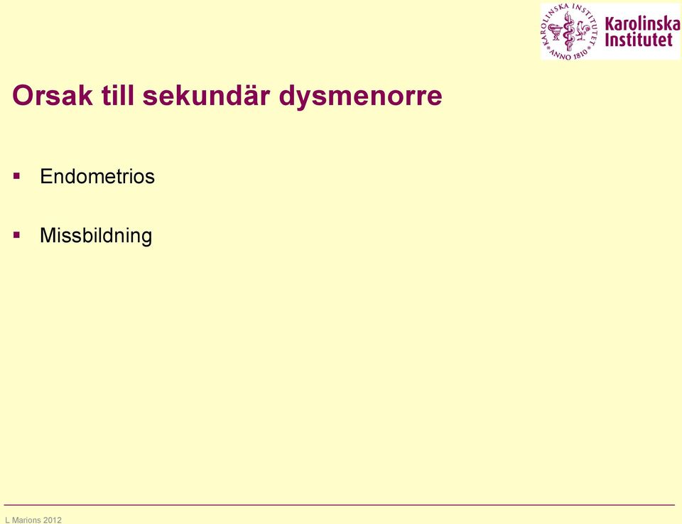 dysmenorre