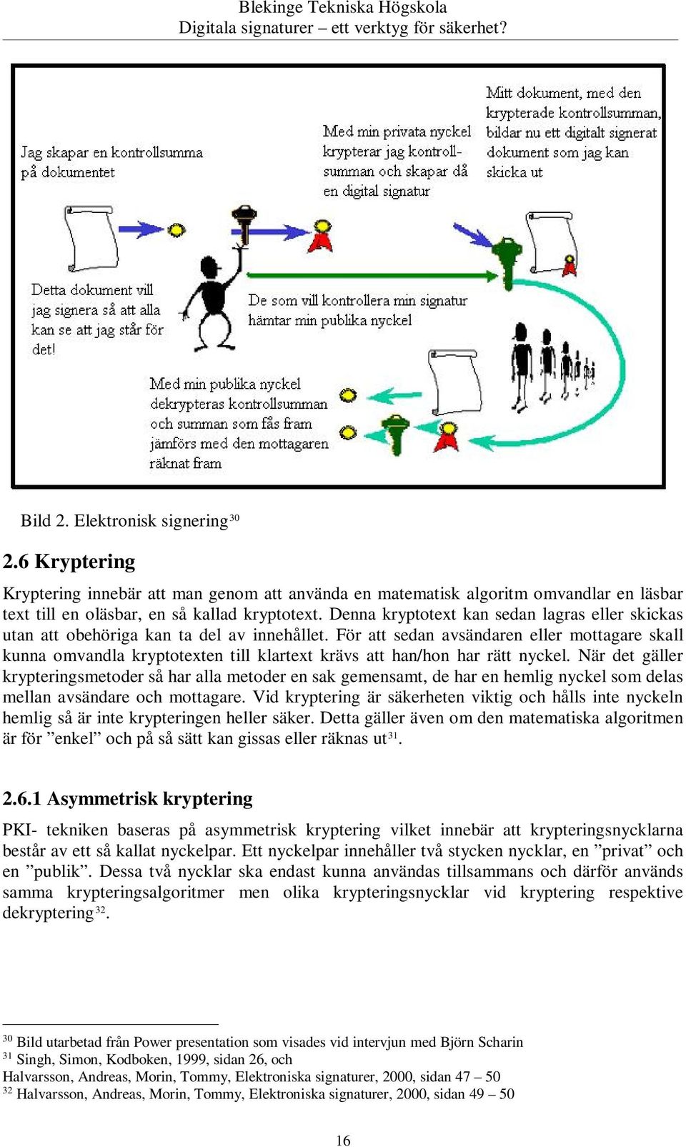 För att sedan avsändaren eller mottagare skall kunna omvandla kryptotexten till klartext krävs att han/hon har rätt nyckel.