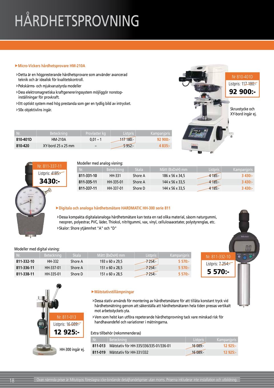 Ett optiskt system med hög prestanda som ger en tydlig bild av intrycket. 50x objektivlins ingår. Nr 