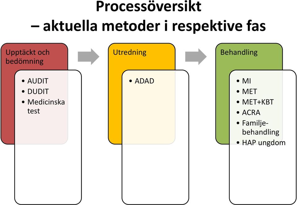 DUDIT Medicinska test Utredning ADAD