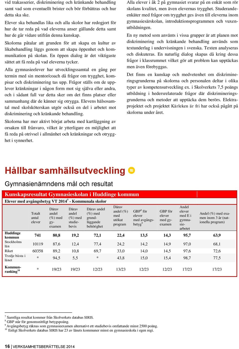 Skolorna påtalar att grunden för att skapa en kultur av likabehandling läggs genom att skapa öppenhet och kommunikation på skolan.