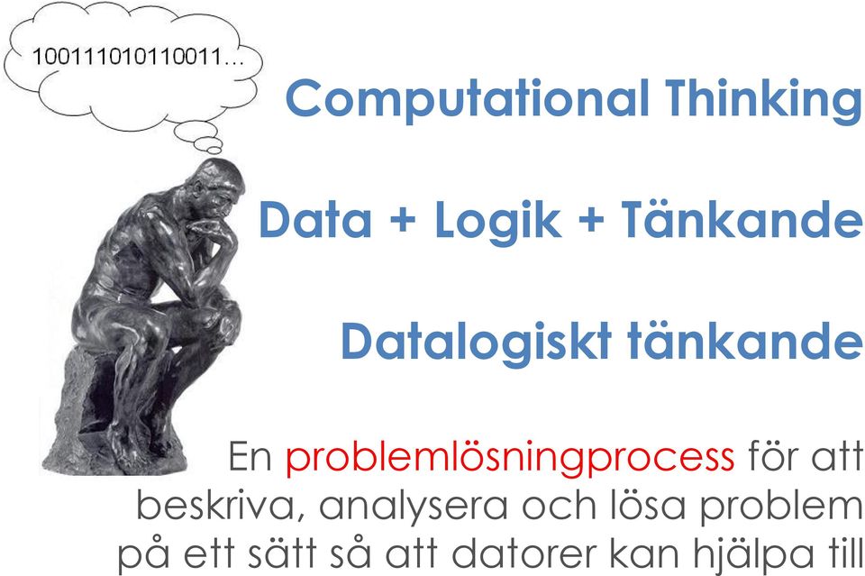 problemlösningprocess för att beskriva,