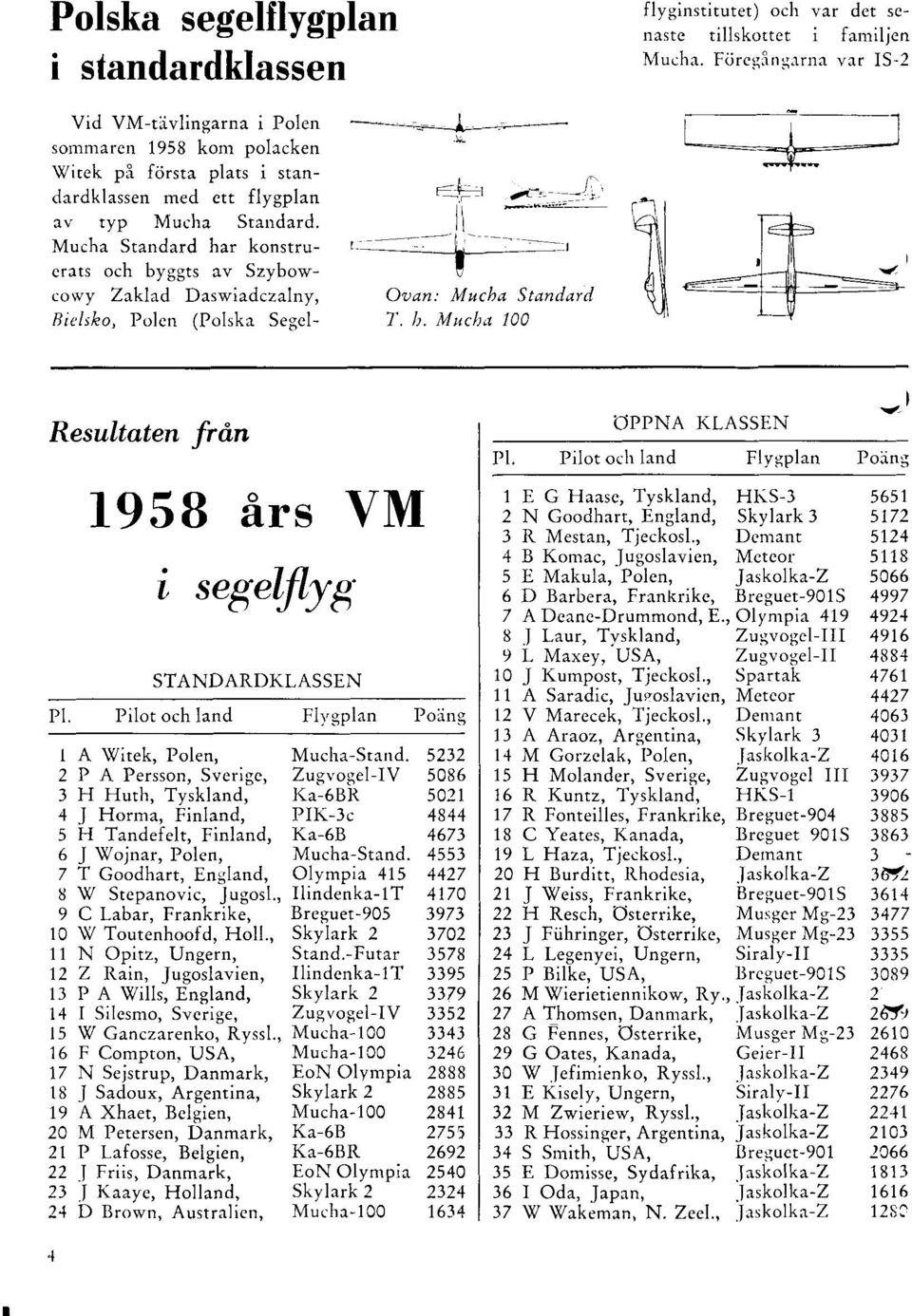 rrna var S-2 Ovan: Mucba Standard 7'. h. Mucha 100 r <11 t+ /\l,l J i, gq -lal-:< v\ rj Resultaten frdn Pl.