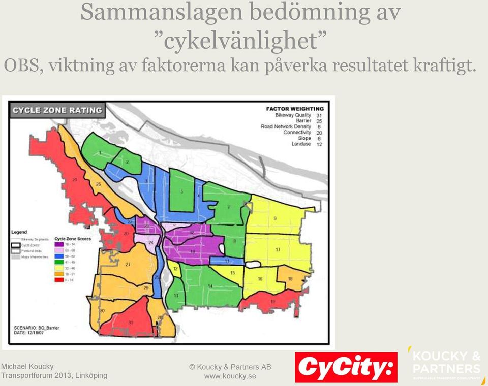 viktning av faktorerna