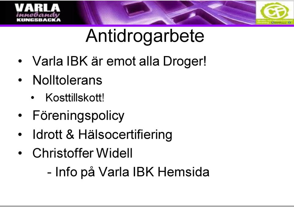 Föreningspolicy Idrott &