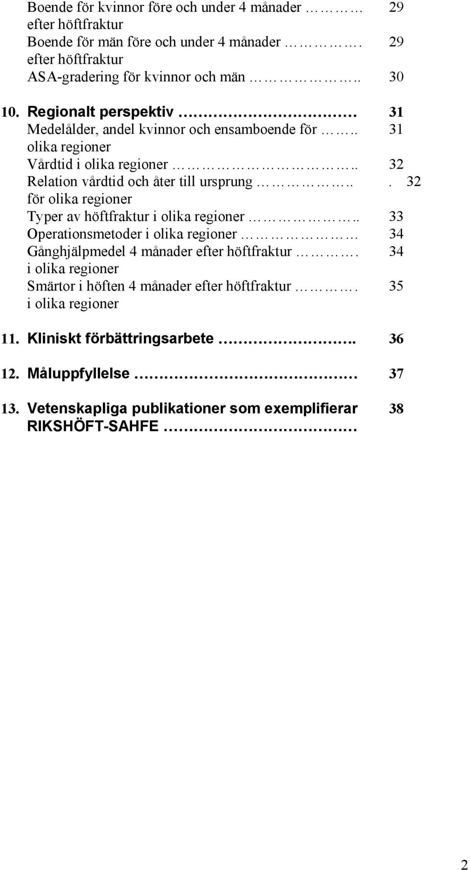 .. 32 för olika regioner Typer av höftfraktur i olika regioner.. 33 Operationsmetoder i olika regioner 34 Gånghjälpmedel 4 månader efter höftfraktur.