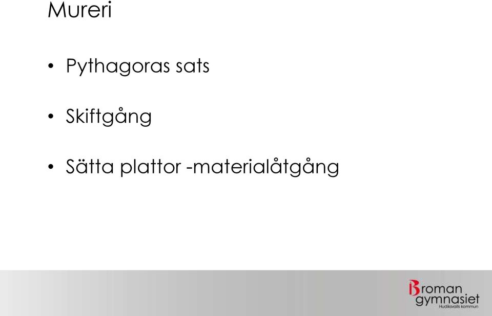 Skiftgång Sätta