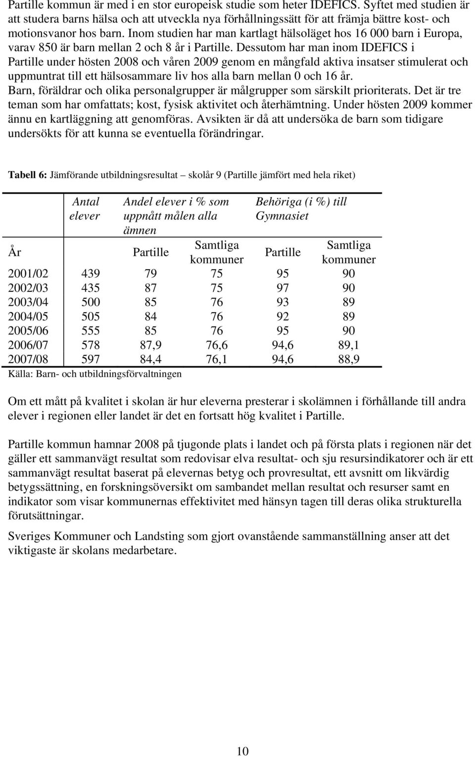 Inom studien har man kartlagt hälsoläget hos 16 000 barn i Europa, varav 850 är barn mellan 2 och 8 år i Partille.