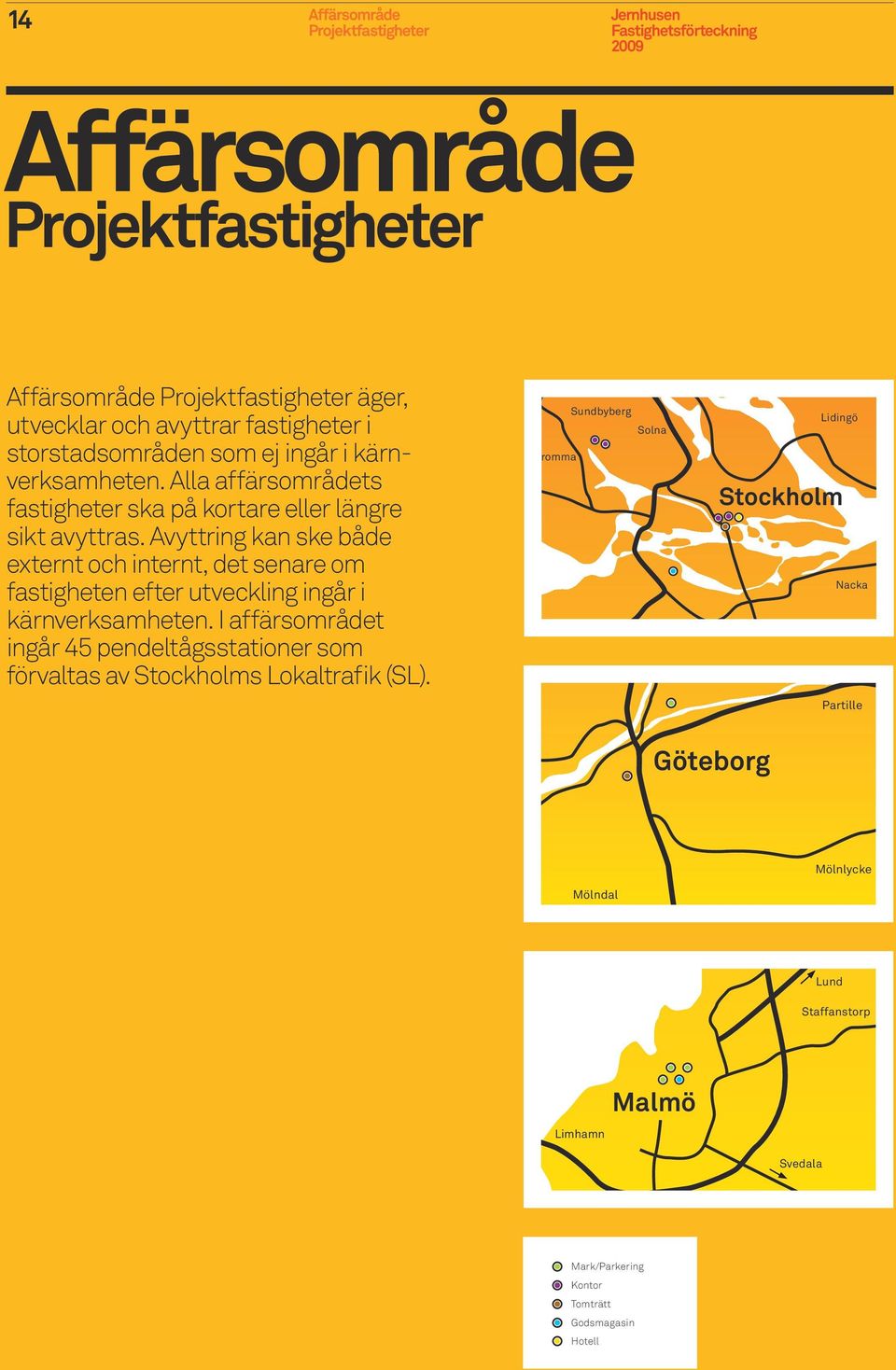 Avyttring kan ske både externt och internt, det senare om fastig heten efter utveckling ingår i kärnverksamheten.