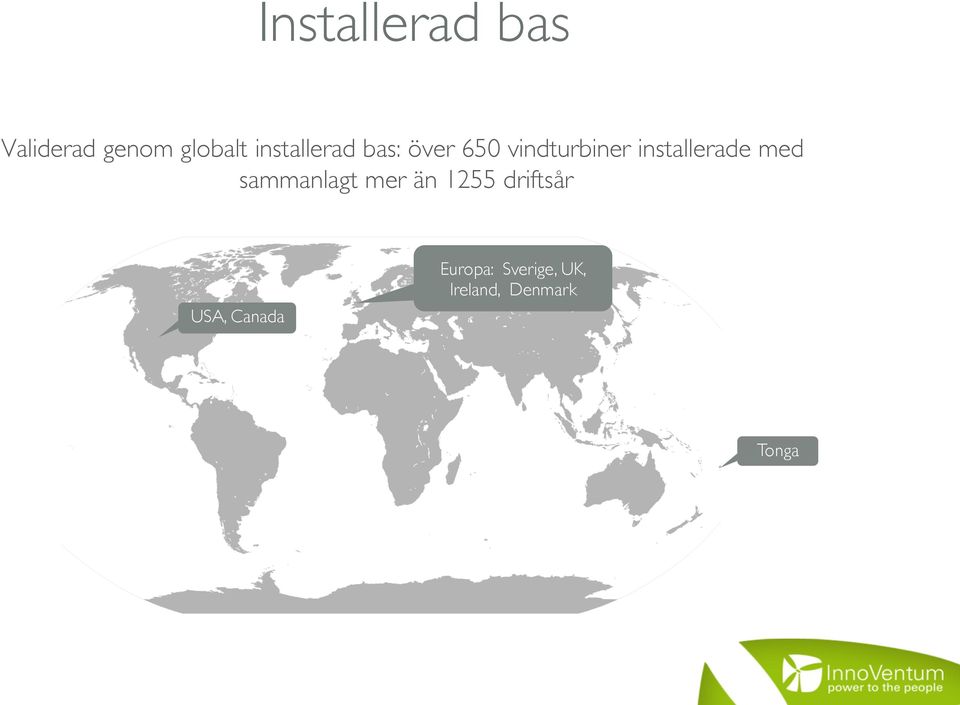 installerade med sammanlagt mer än 1255