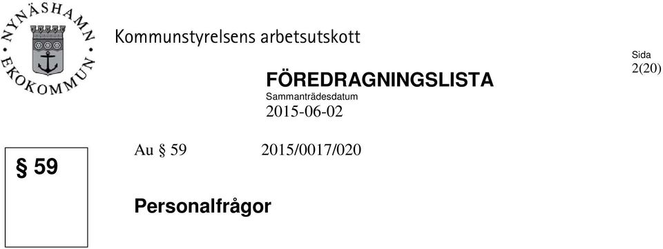 Sammanträdesdatum 2015-06-02