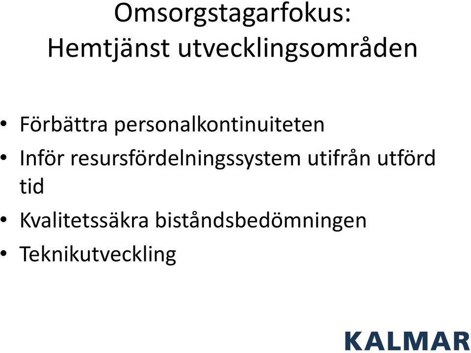 personalkontinuiteten Inför