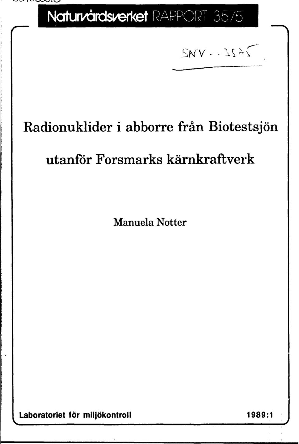 sjön utanför Forsmarks kärnkraftverk