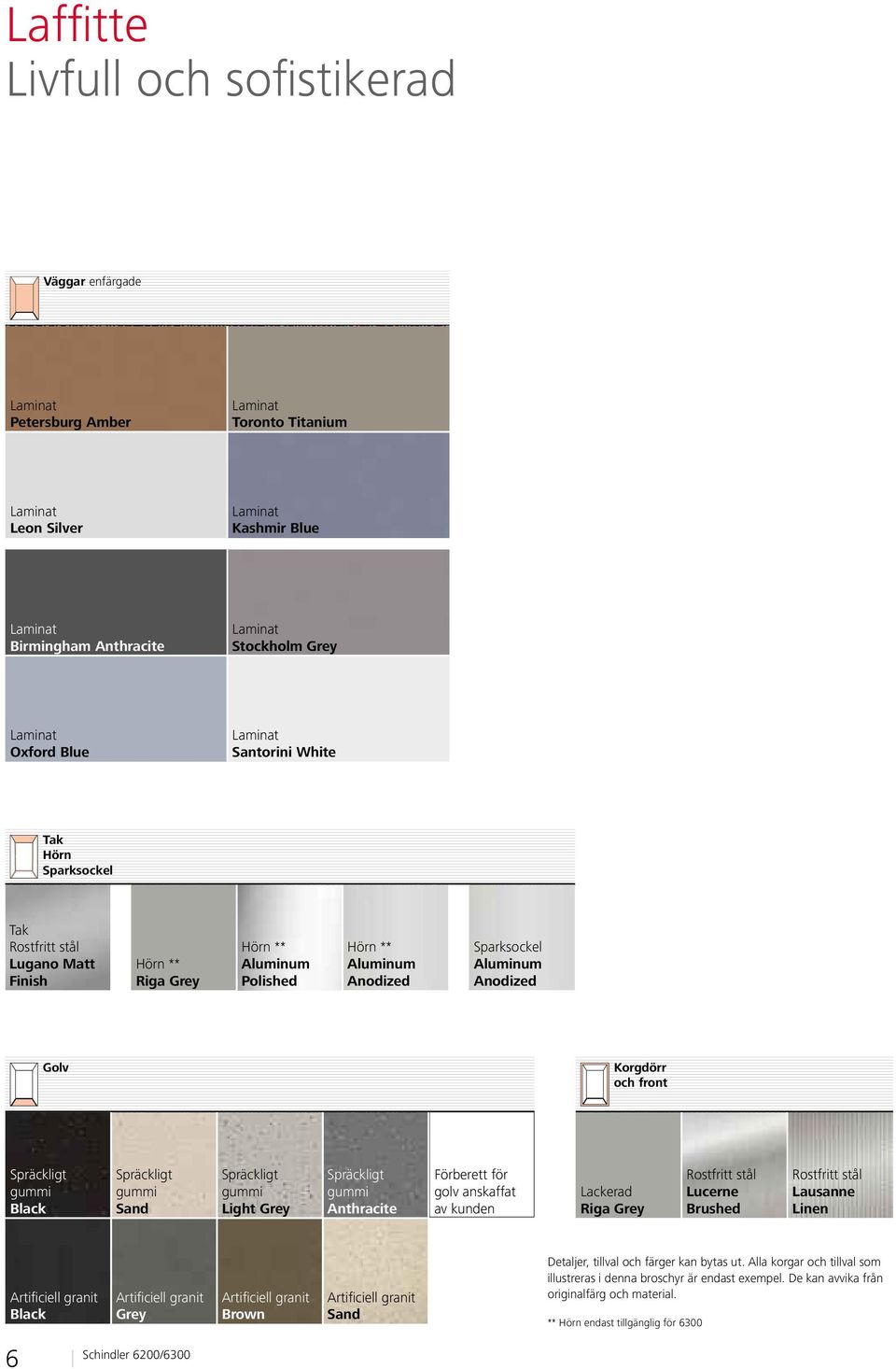 front Black Sand Light Grey Anthracite Förberett för golv anskaffat av kunden Lackerad Riga Grey Lucerne Brushed Lausanne Linen Black Grey Brown Sand Detaljer, tillval och