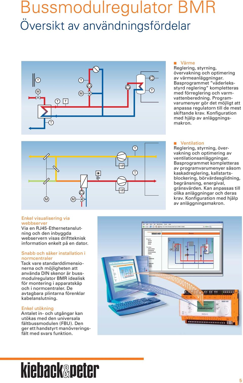 Konfiguration med hjälp av anläggningsmakron. Ventilation Reglering, styrning, övervakning och optimering av ventilationsanläggningar.