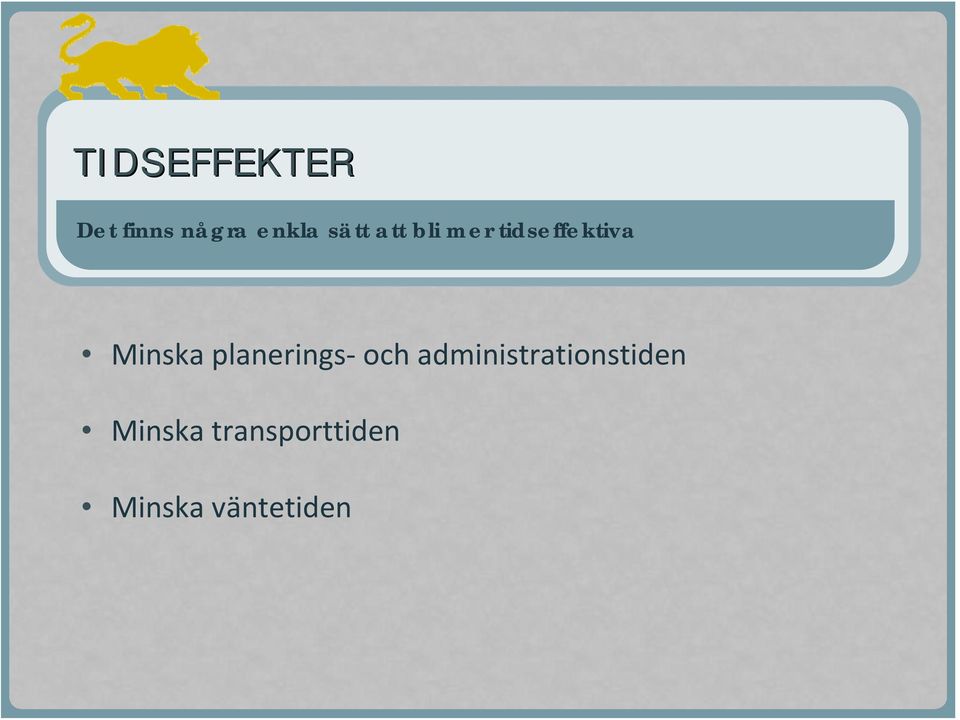 Minska planerings och