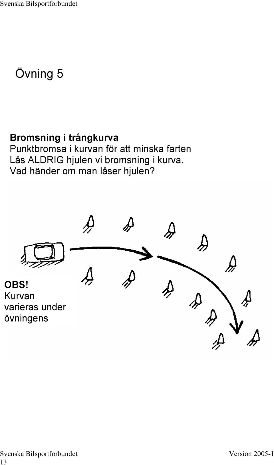 vi bromsning i kurva.