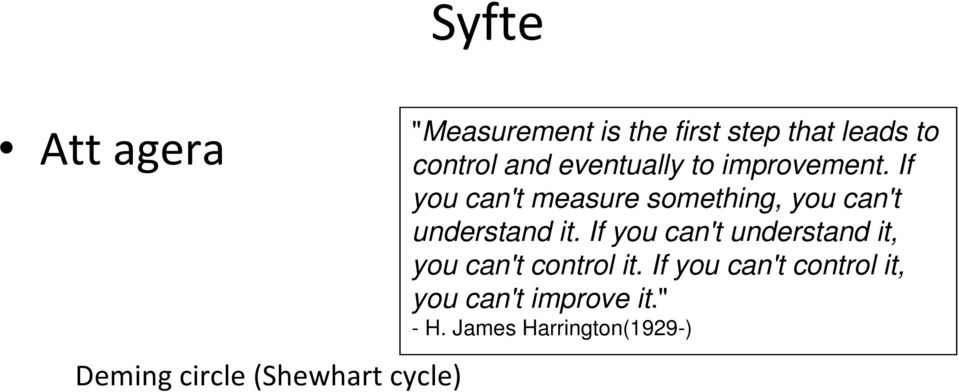 If you can't measure something, you can't understand it.