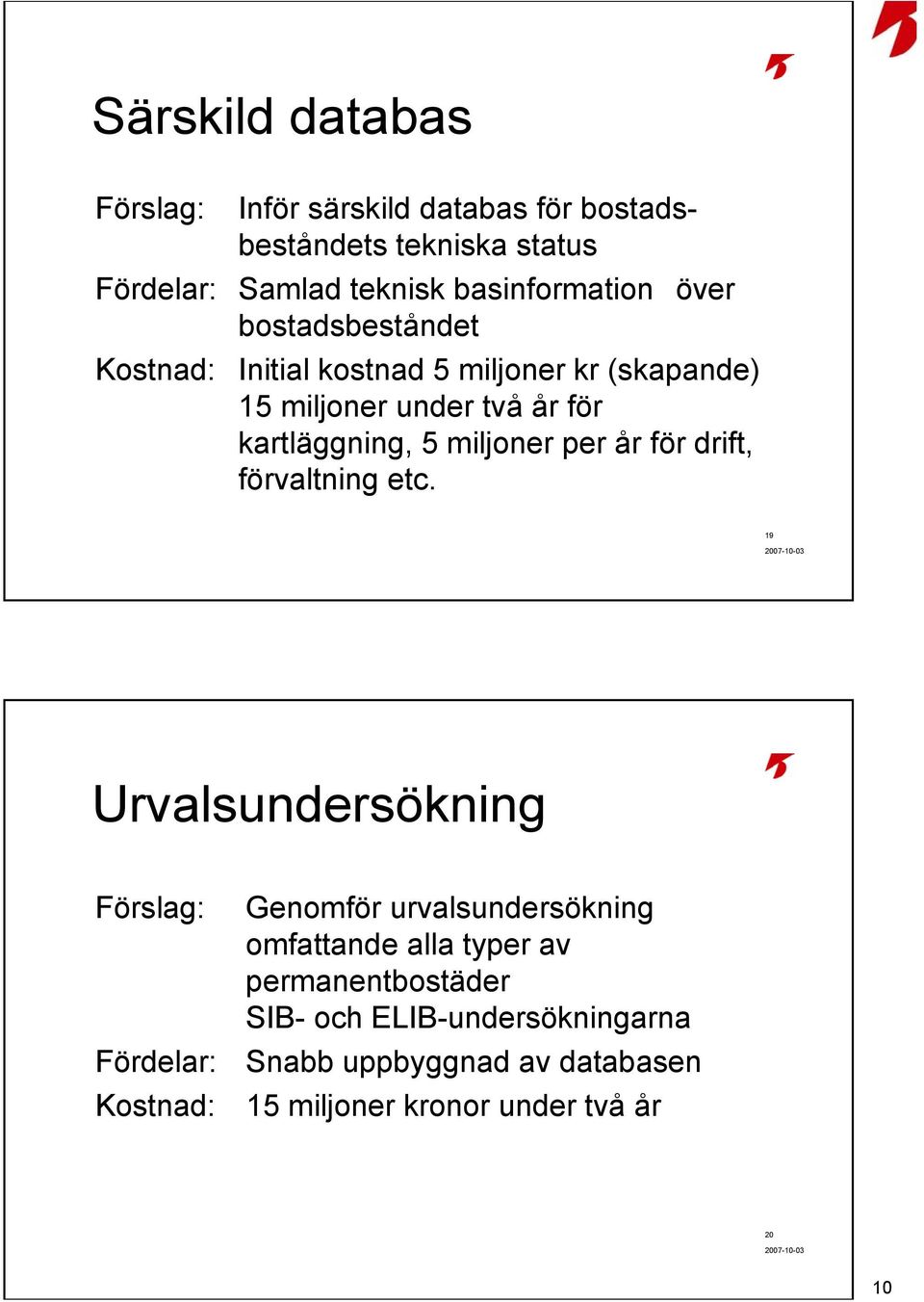 per år för drift, förvaltning etc.