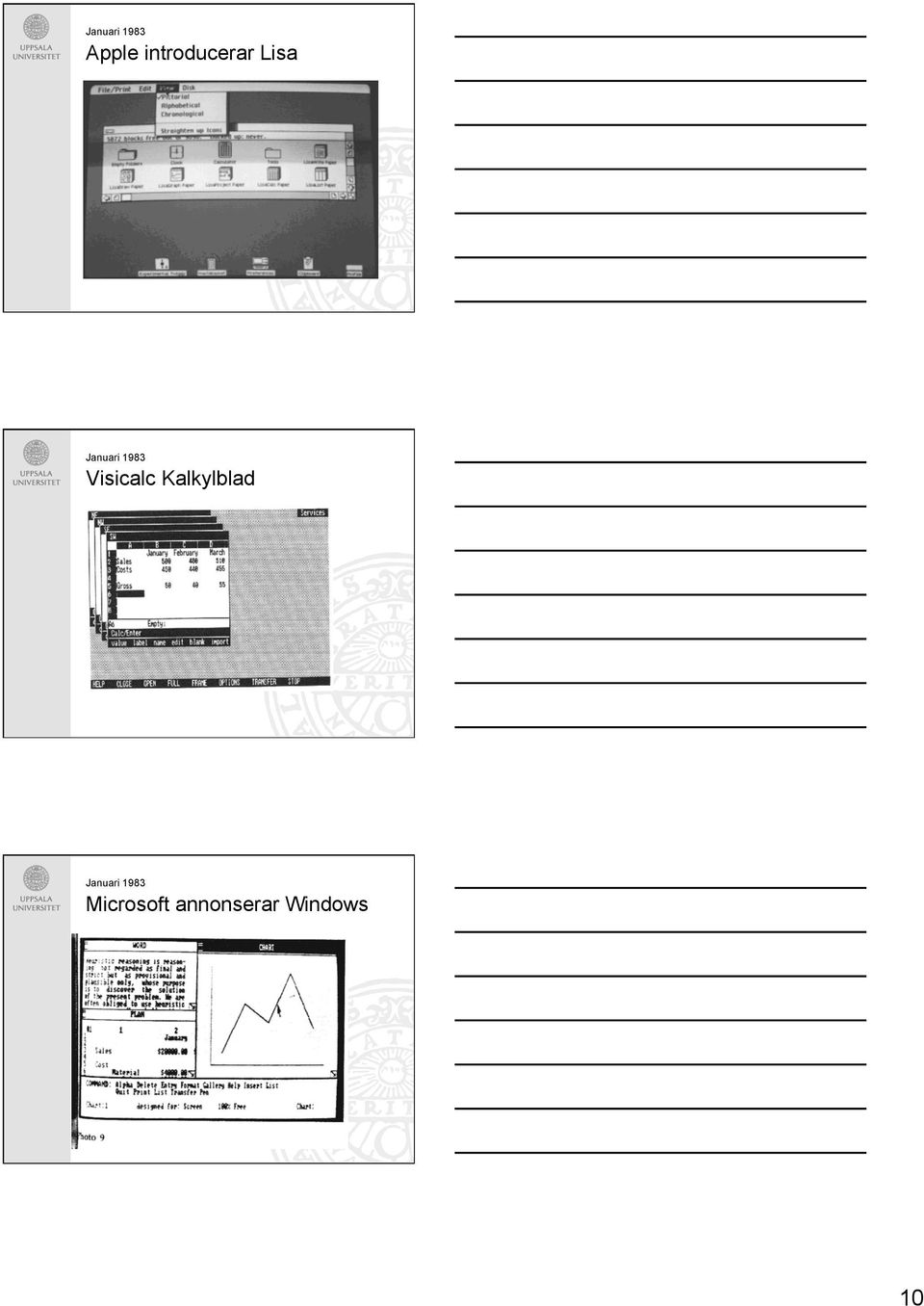 1983 Visicalc Kalkylblad