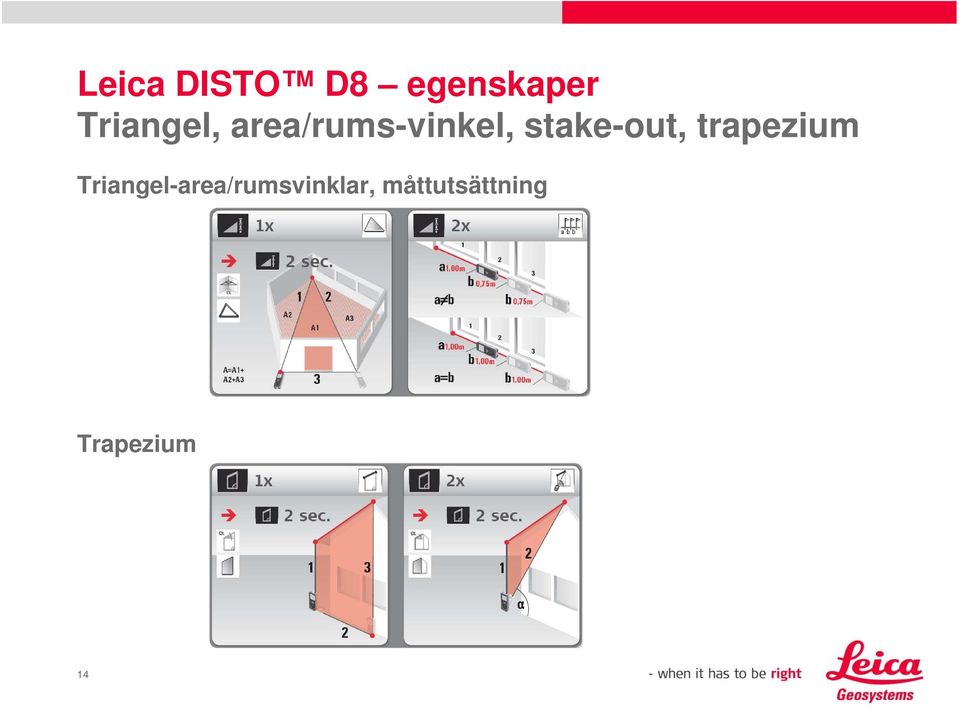 stake-out, trapezium