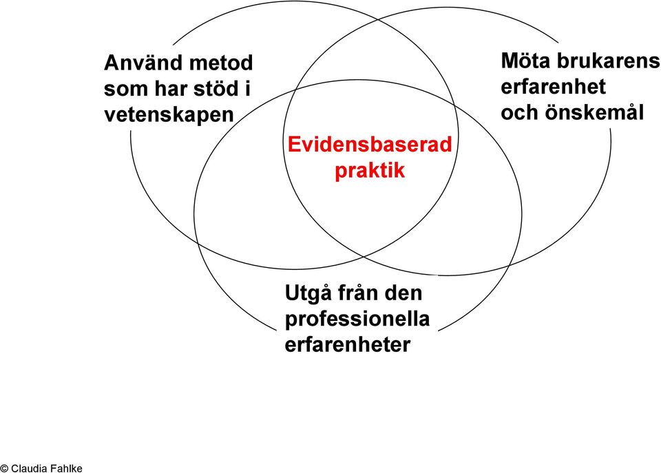 Möta brukarens erfarenhet och