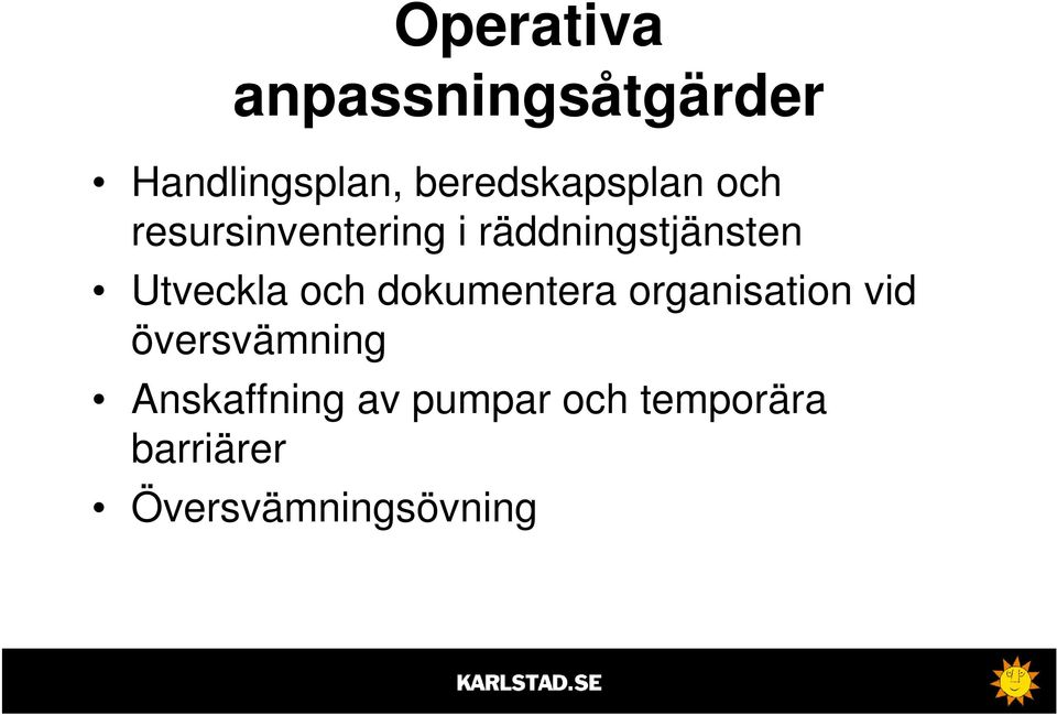 räddningstjänsten Utveckla och dokumentera organisation