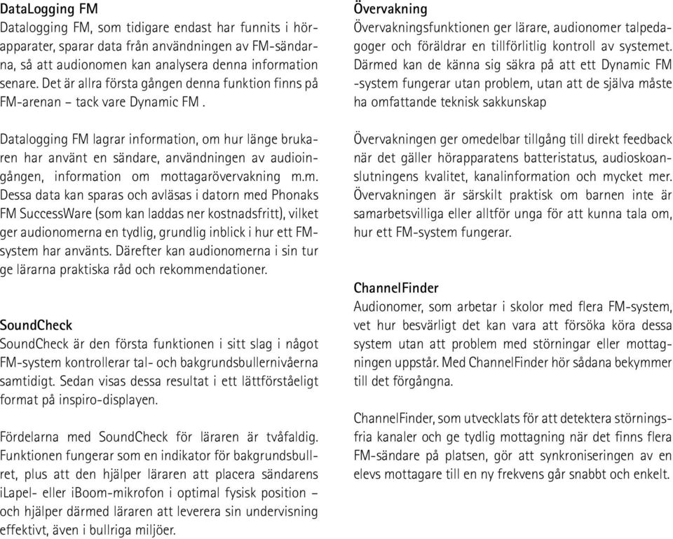 Datalogging FM lagrar informa