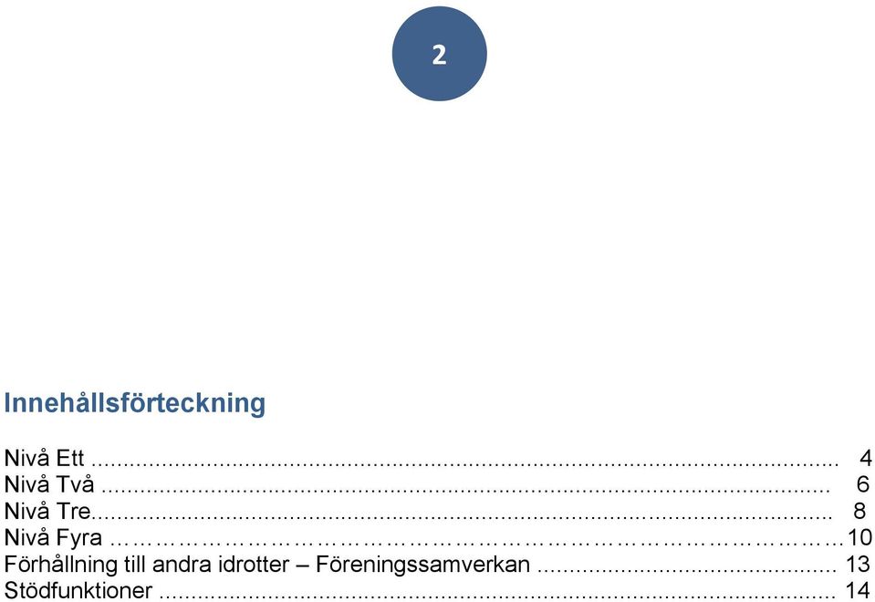 .. 8 Nivå Fyra 10 Förhållning till