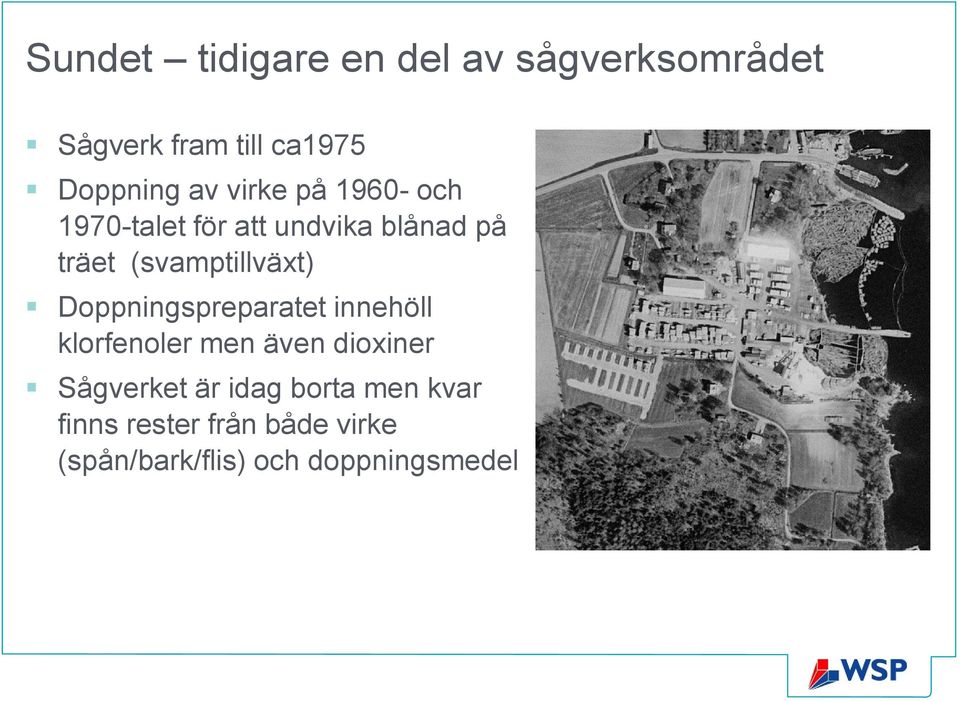 Doppningspreparatet innehöll klorfenoler men även dioxiner Sågverket är idag