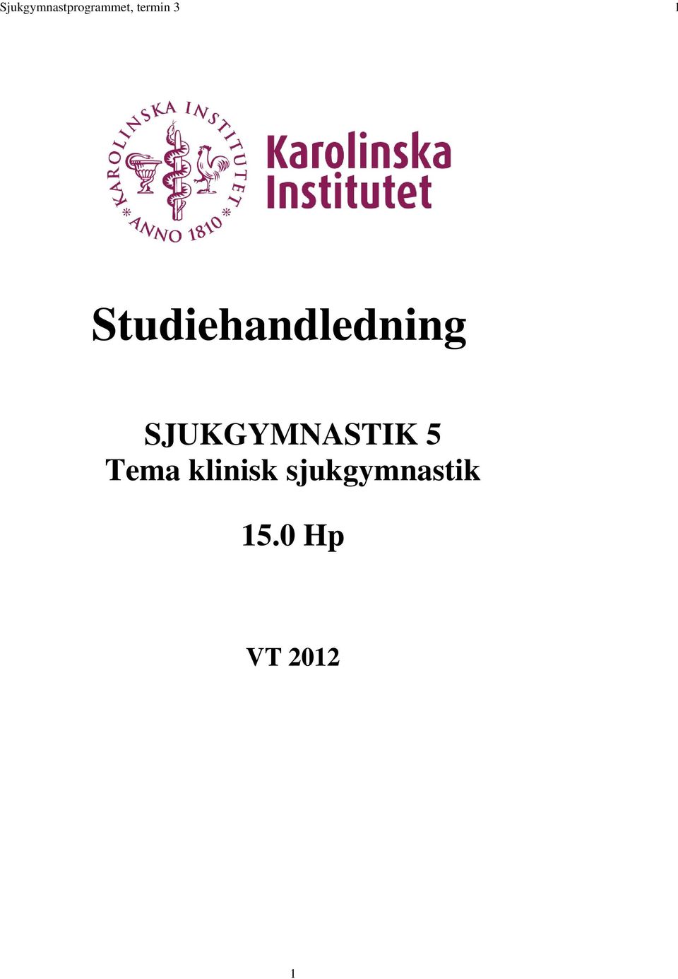 Studiehandledning