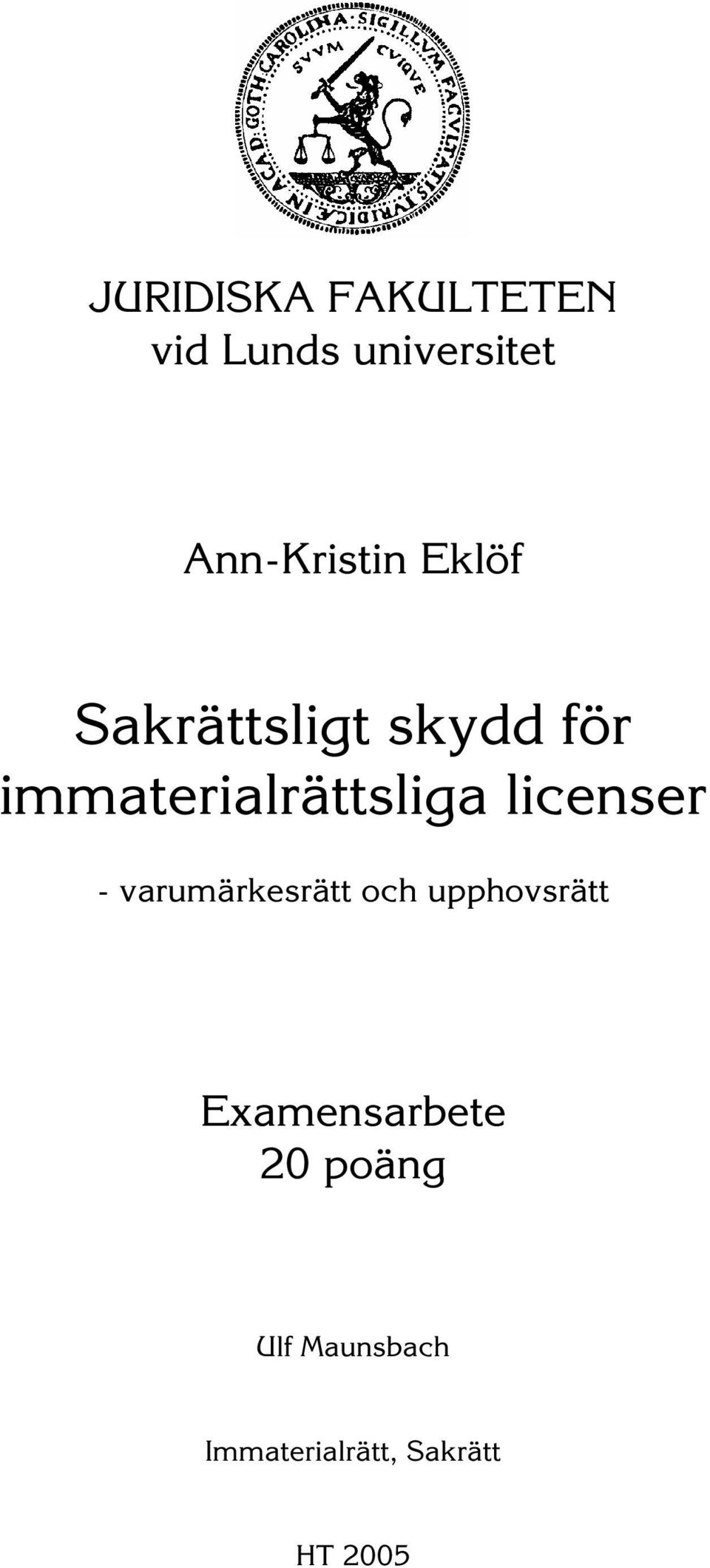 immaterialrättsliga licenser - varumärkesrätt och