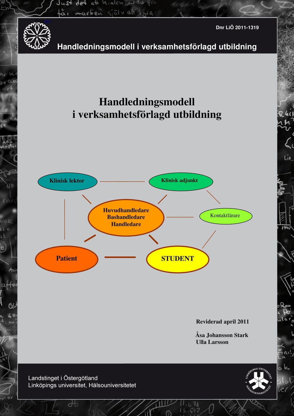 lektor Klinisk adjunkt Huvudhandledare Bashandledare Handledare