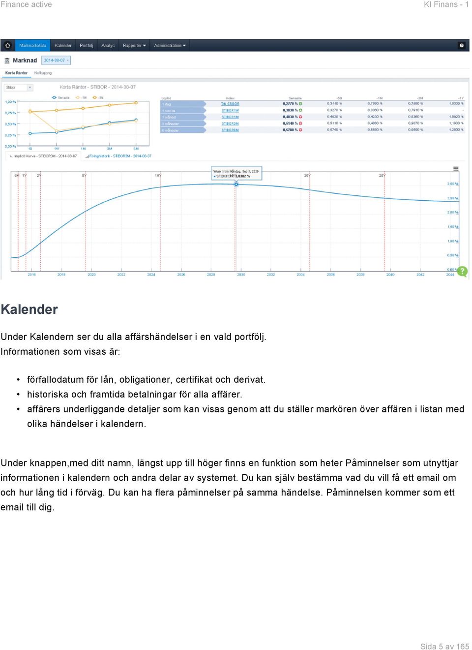 affärers underliggande detaljer som kan visas genom att du ställer markören över affären i listan med olika händelser i kalendern.