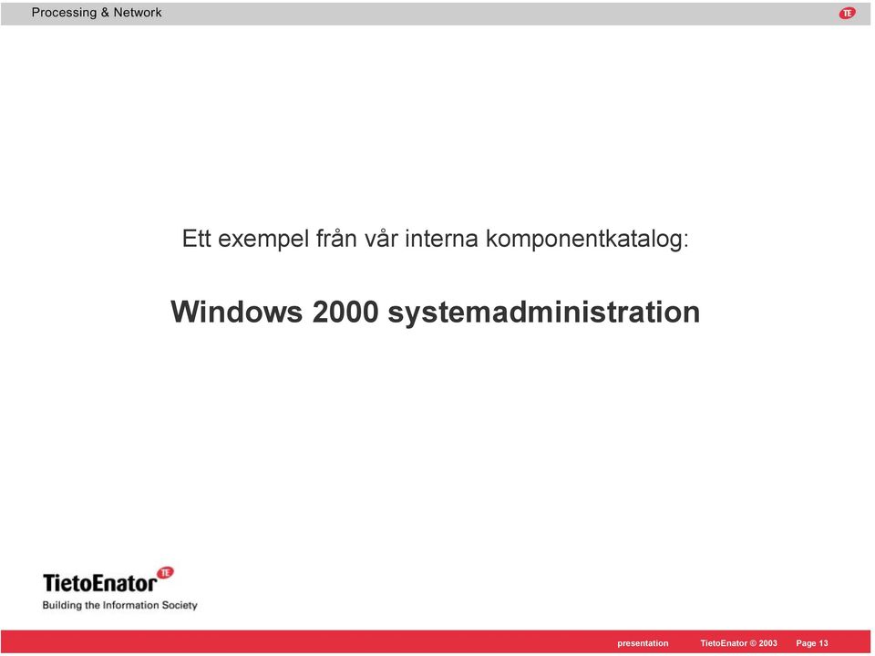 2000 systemadministration