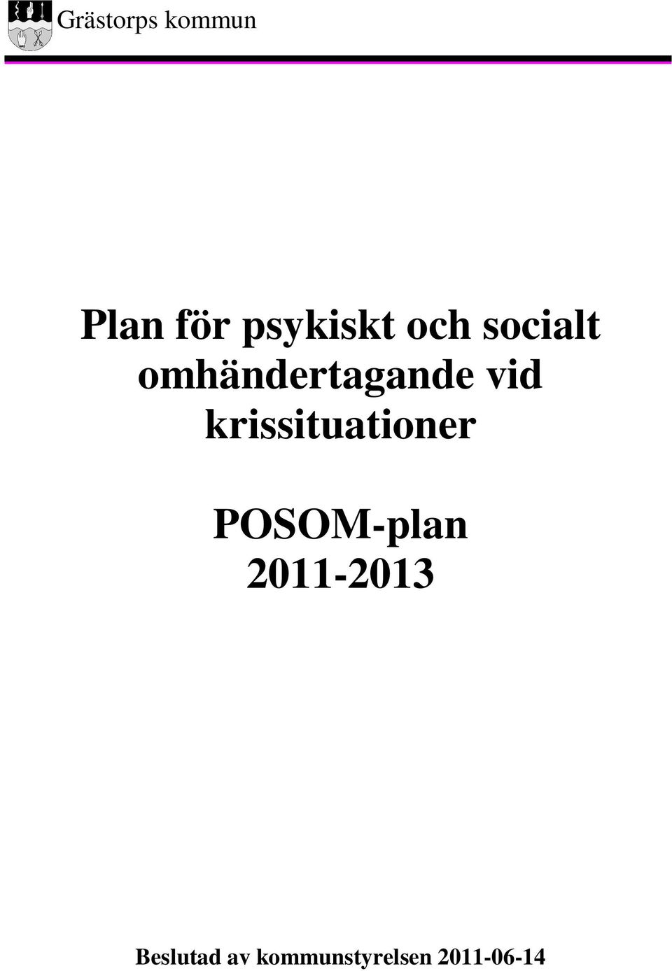 krissituationer POSOM-plan