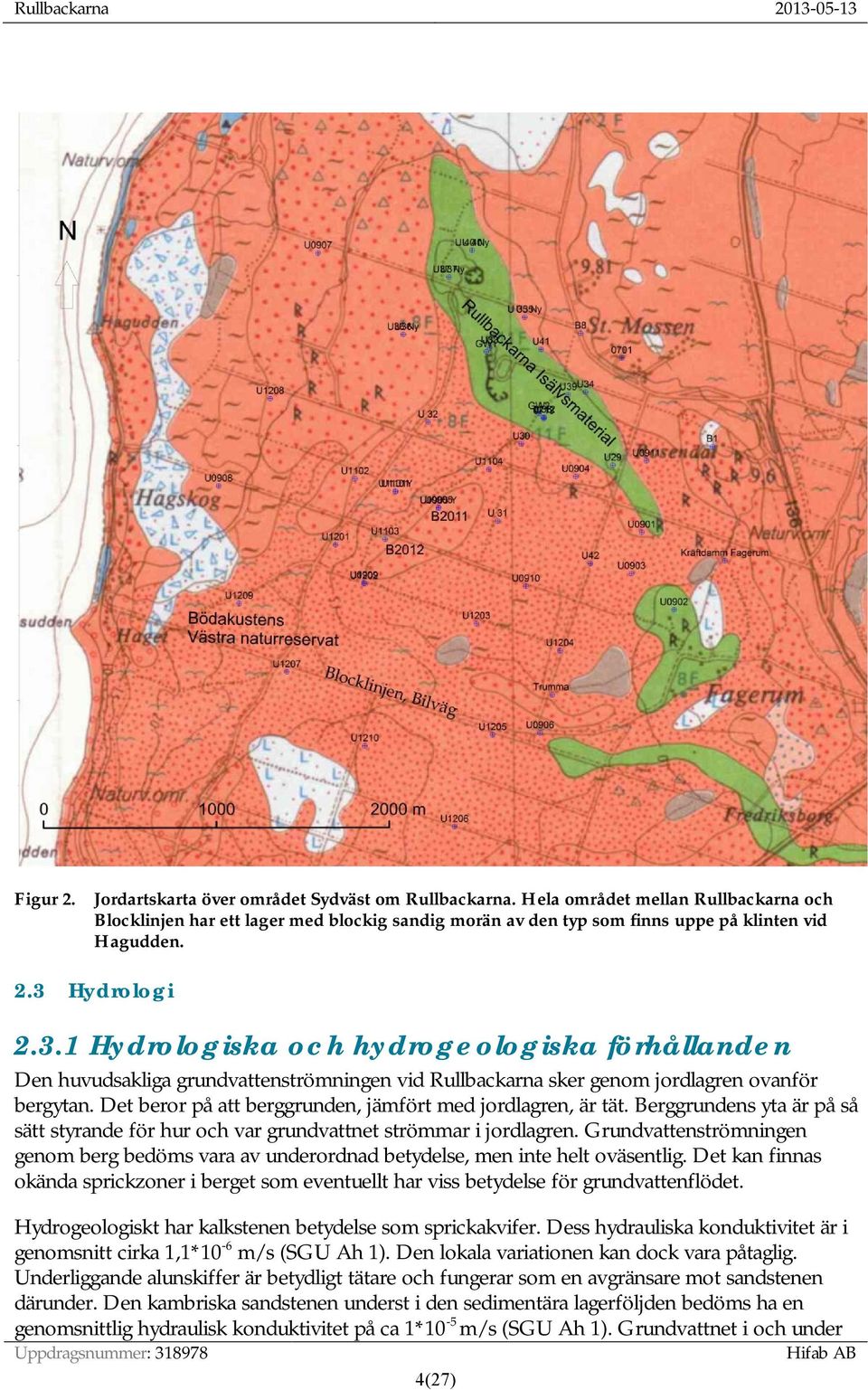 Det beror på att berggrunden, jämfört med jordlagren, är tät. Berggrundens yta är på så sätt styrande för hur och var grundvattnet strömmar i jordlagren.